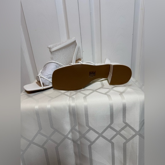 Soda White Strappy Heels - Picture 4 of 8